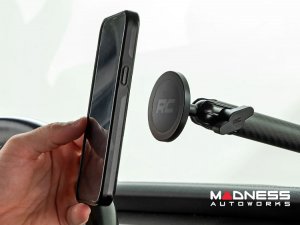 Jeep Wrangler JL Phone Mount - Dash Rail - w/ 8in Extension Arm